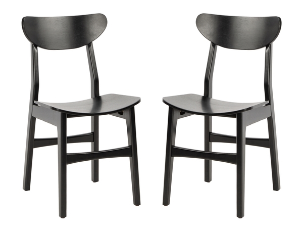 Lucca Retro Dining Chair - Black - Set of 2 - Image 9