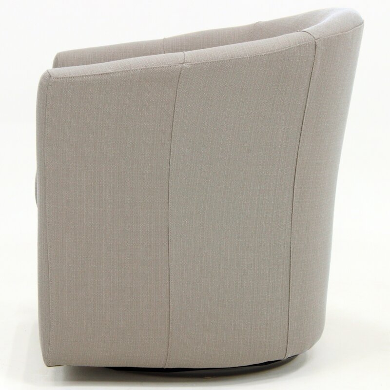 Hansell Upholstered Swivel Barrel Chair - Image 3