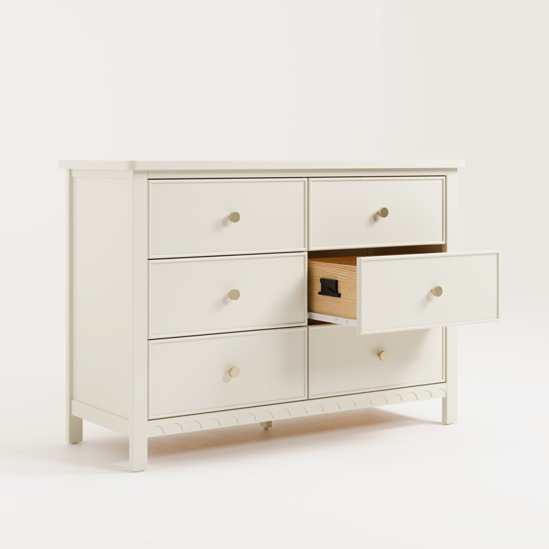 Sasha 6 Drawer Double Dresser - Image 3