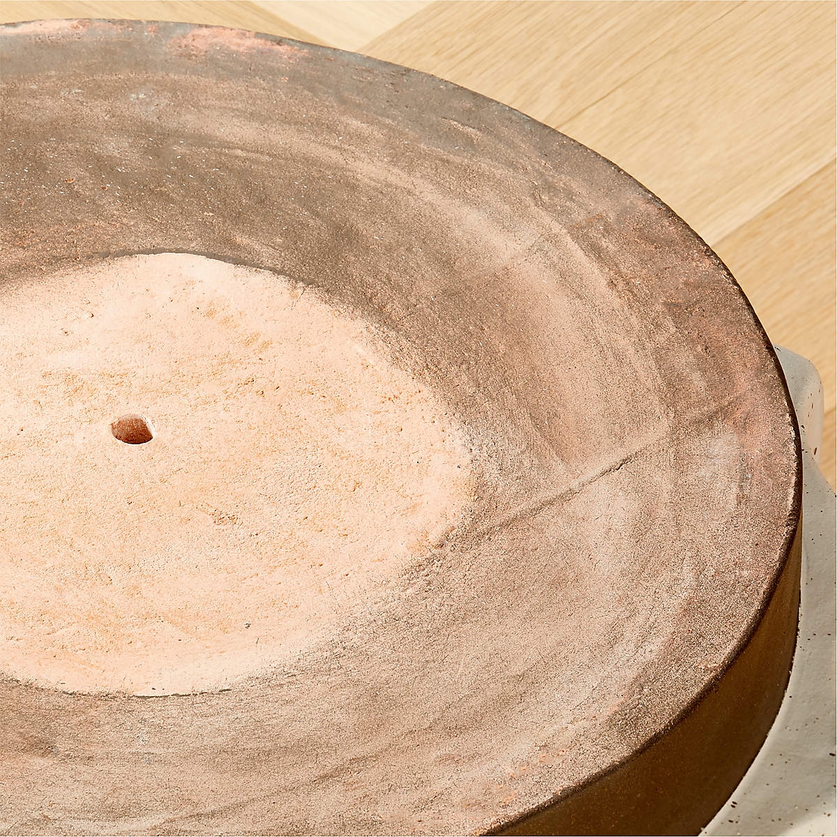 Scallop White Clay Indoor/Outdoor Planter Large - Image 2