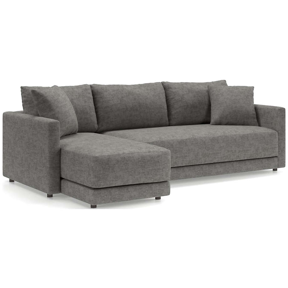 Gather Deep 2-Piece Chaise Apartment Bench Sectional Sofa - Image 0