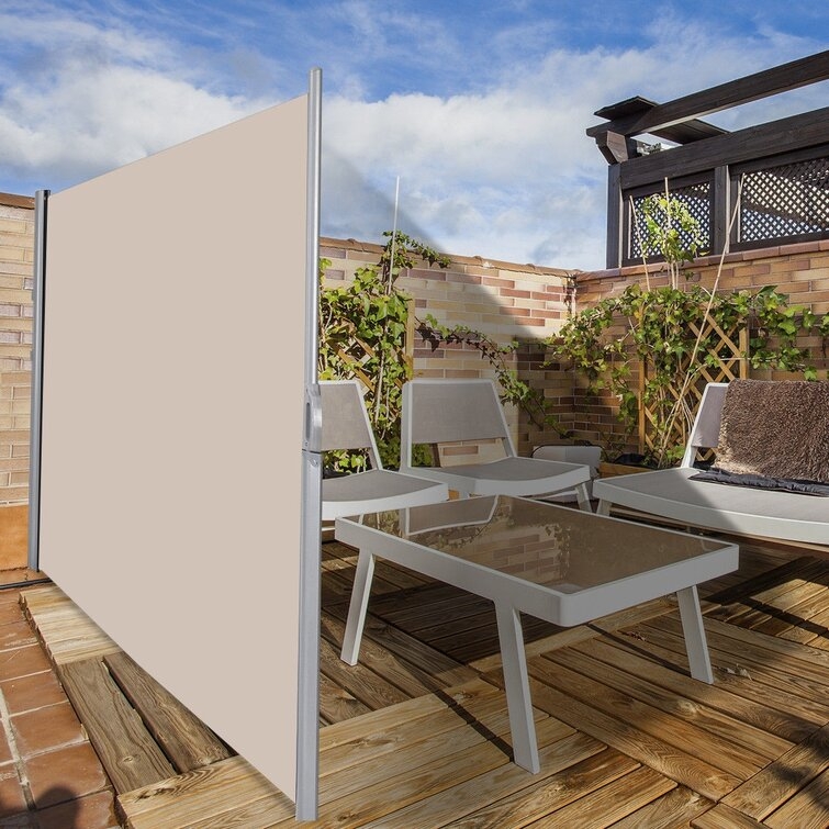 Retractable Folding Side Polyester Privacy Screen - Image 1