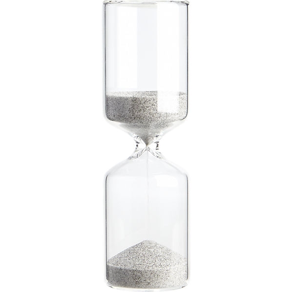 (DISCONTINUED) 15-minute black and white hourglass - Image 0