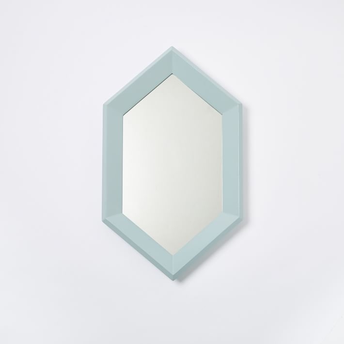 Color Wash Mirror - Elongated Hexagon (Blue) - Image 0