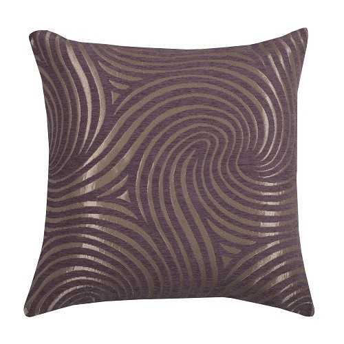 Urban Loft Swirly Feather Filled Throw Pillow - Lilac, 20x20 - Image 0