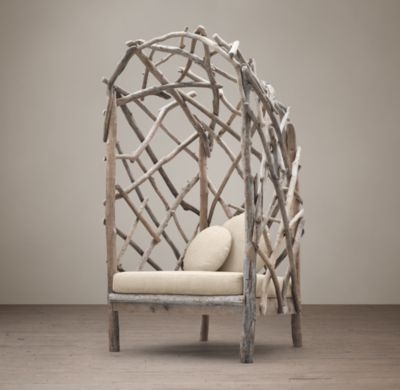 DRIFTWOOD UPHOLSTERED CHAIR - Image 0