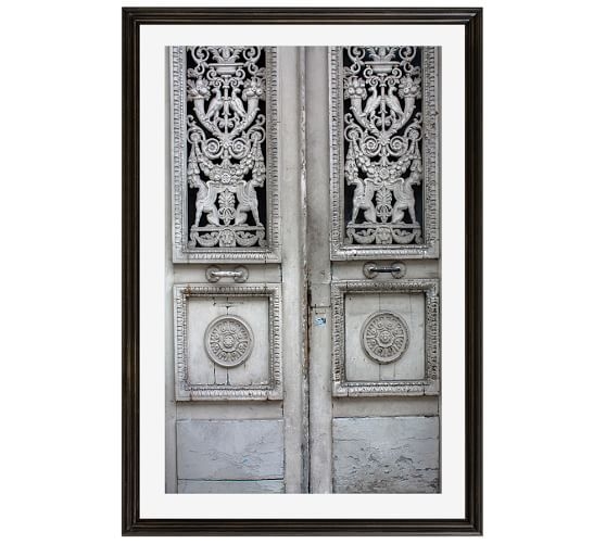 Rustic Grey Door by Rebecca Plotnick - 28x42 - Framed - Mat - Image 0