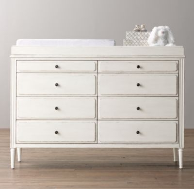 marcelle wide dresser & topper set - Heirloom White - Image 0