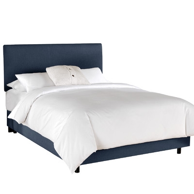 Linen Upholstered Panel Bed - Image 0
