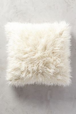 Shag Puff Pillow - 20" x 20"-Insert included - Image 0