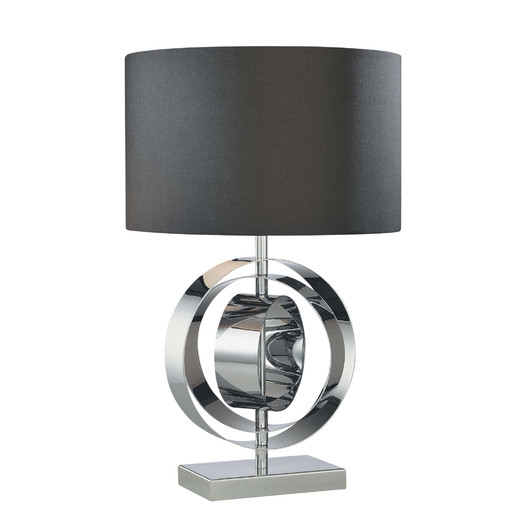 Portable 25.25" H Table Lamp with Drum Shade - Image 0