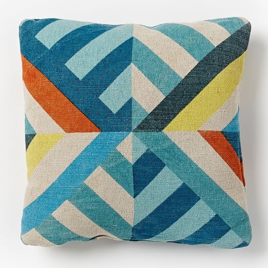 Triangle Stripes Outdoor Pillow - Insert included - Image 0