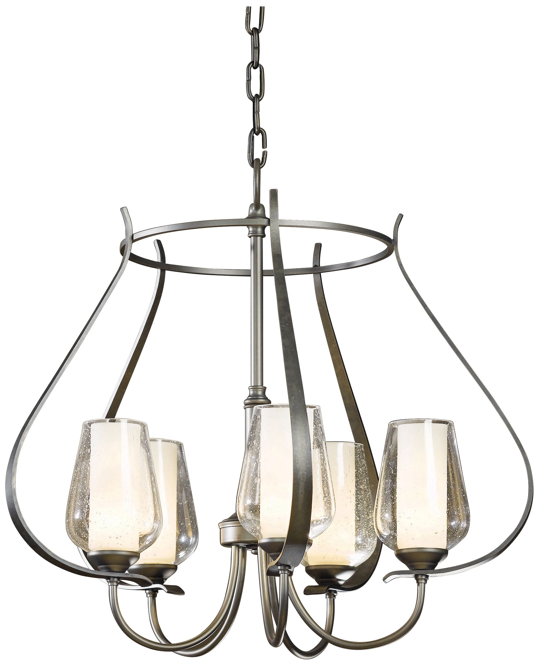 Hubbardton Forge Flora 22 1/4" Wide Seeded Glass Chandelier - Image 0