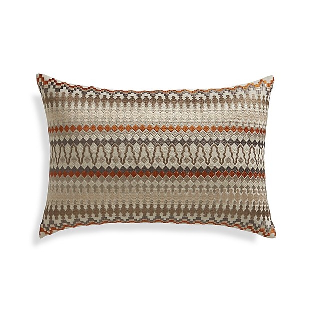 Karma 18"x12" Pillow with Feather-Down Insert - Image 0