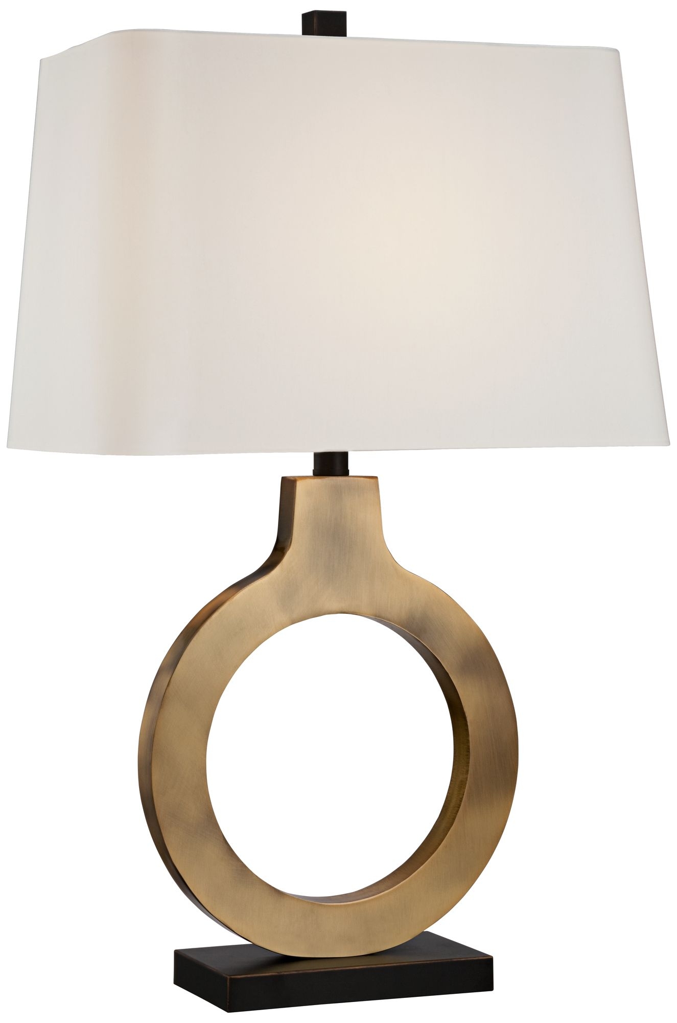 Possini Euro Ivan Brass Ring Table Lamp - Image 0