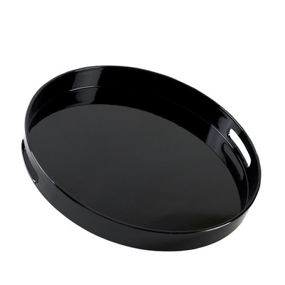 Lacquer Round Serving Tray by Ten Strawberry Street - Image 0