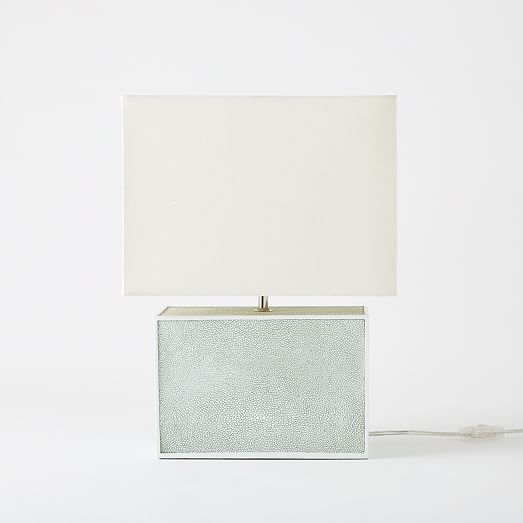 Faux Shagreen Table Lamp - Short - Image 0