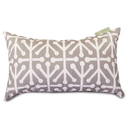 Aruba Lumbar Pillow - Gray - 20" W x 12" D - Polyester fiber fill - Image 0