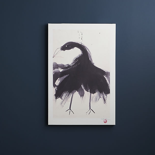 Black swan print - 24"Wx1.37"Dx36"H - Unframed - Image 0