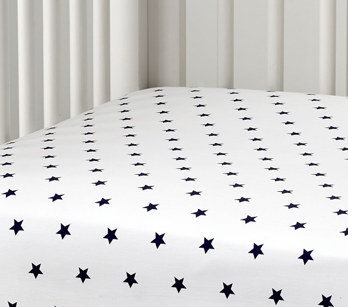 Star Mini Crib Fitted Sheet - Image 0