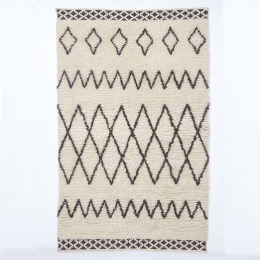 Kasbah Wool Rug - Ivory - 5' x 8' - Image 0