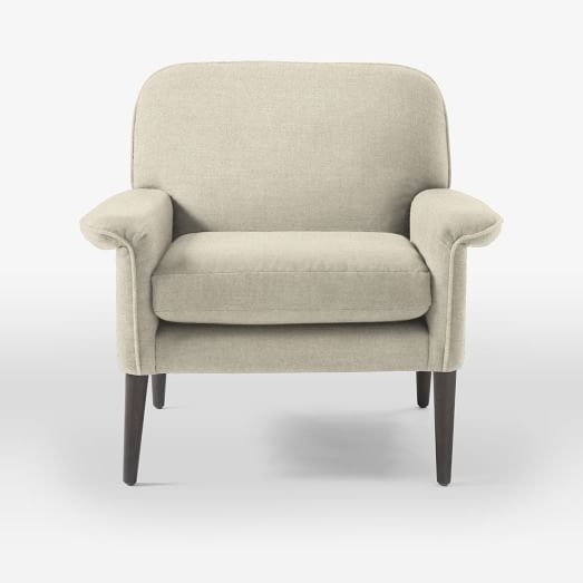 Anders Armchair - Brushed Heathered Cotton, Flax - Image 0