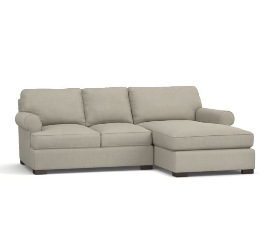TOWNSEND UPHOLSTERED 2-PIECE CHAISE SECTIONAL-Left chaise - Image 0