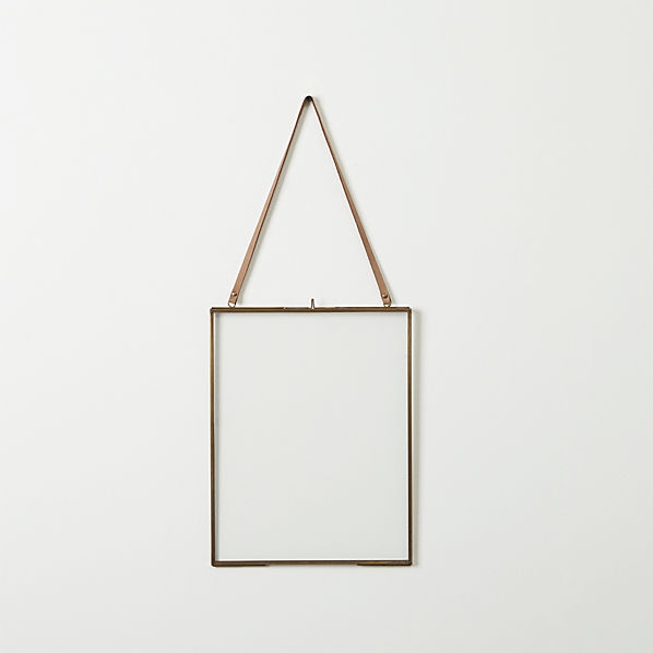 brass floating  picture frame - Image 0