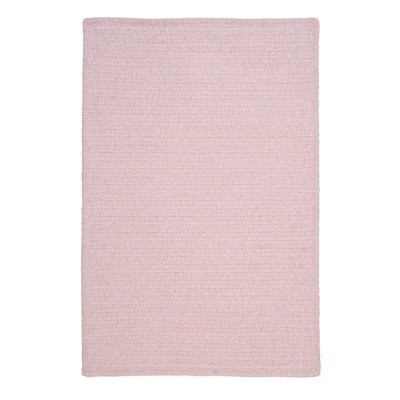 Solid Chenille Pink Area Rug - Image 0