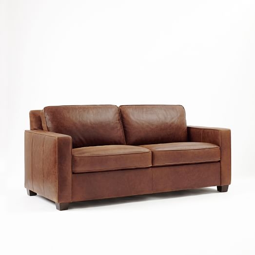 Henry Leather Sofa - Molasses, 86" - Image 1