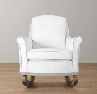 roll arm rocker with slipcover - Image 0