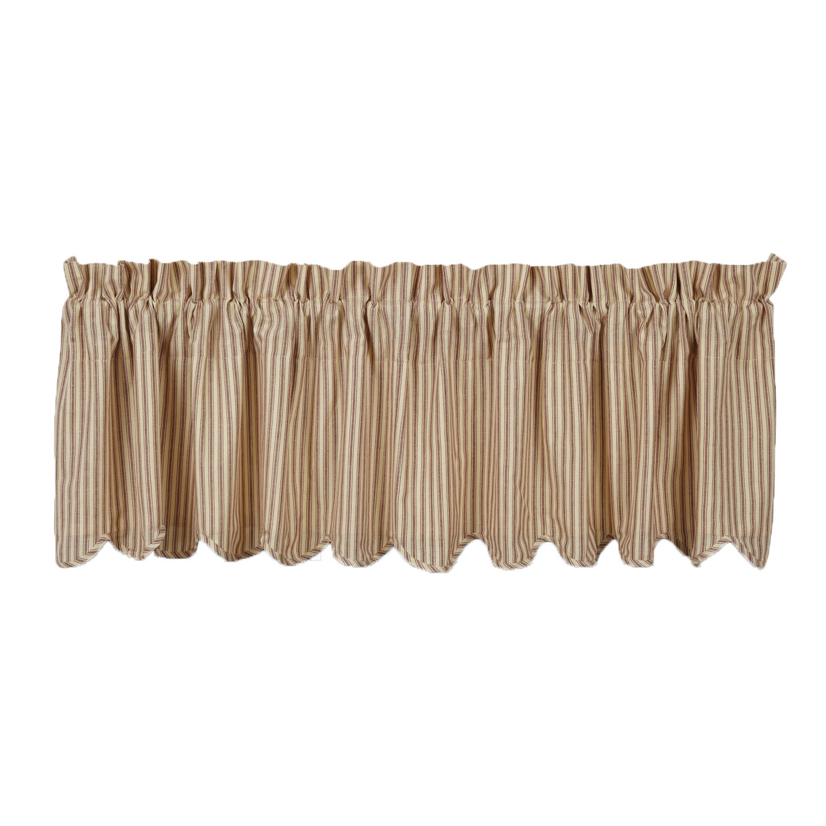 Millie Scalloped Lined 72" Curtain Valance - Image 0