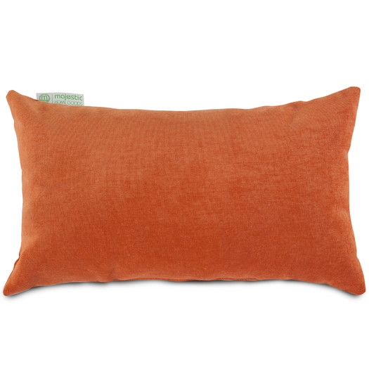 Bramma Lumbar Pillow -Orange-12" H x 20"-polyester fill insert - Image 0