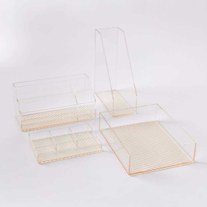 Acrylic Office Accessories-Assorted Set of 4 - Image 0