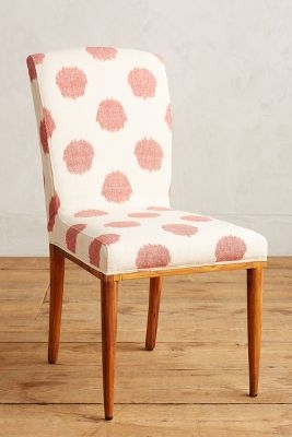 Elza Ikat Dining Chair - White & Pink - Image 0