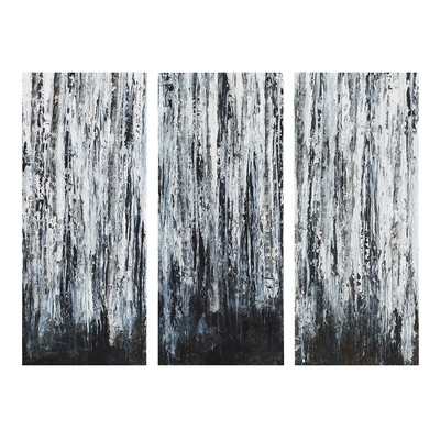 Birch Forest by Hutton 3 Piece Graphic Art on Wrapped Canvas -35" x 45"-Unframed - Image 0