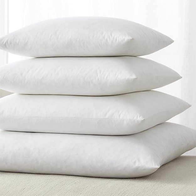 Feather-Down Square Pillow Inserts-23" sq. - Image 0