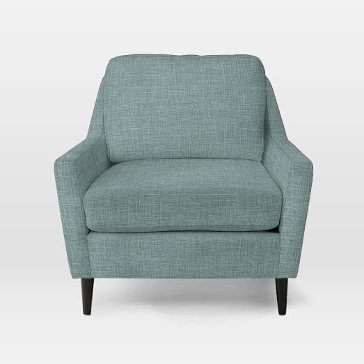 Everett Chair-Heathered Weave-Eucalyptus - Image 0