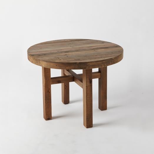 Reclaimed Wood Round Dining Table - Image 0