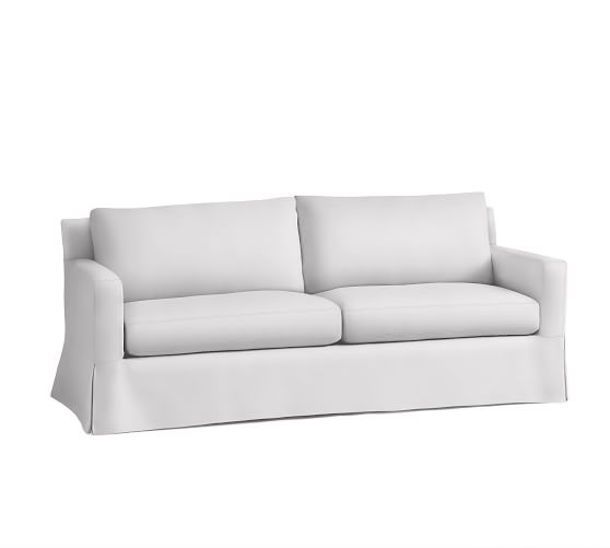 York Square Arm Slipcovered Sofa - Image 0