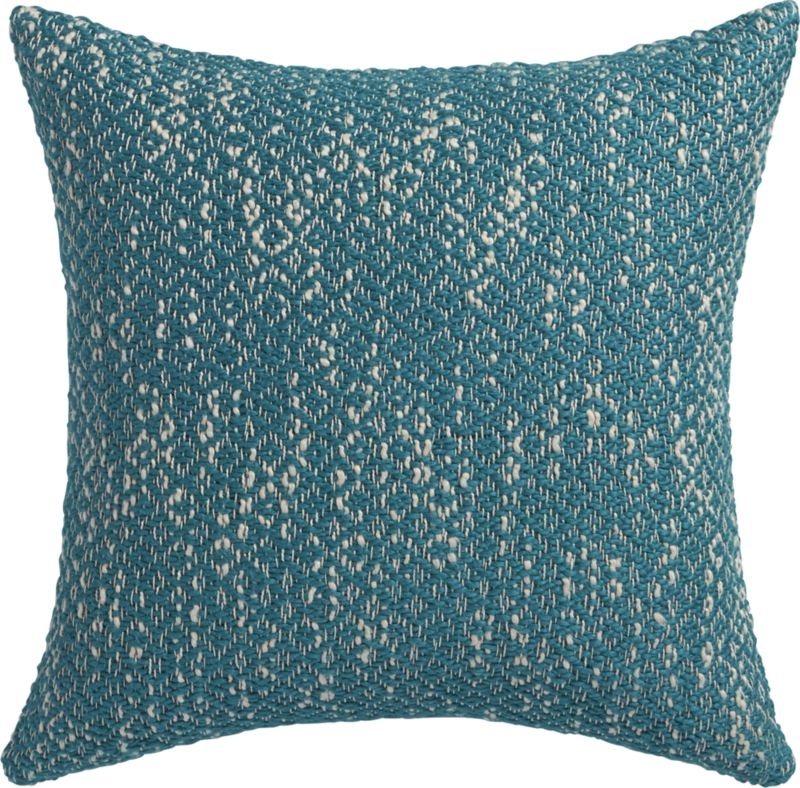 Diamond weave swoon 18" pillow with down-alternative insert. - Image 0