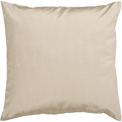 Appley Solid Luxe Throw Pillow- 22" Sq- With Down insert - Image 0