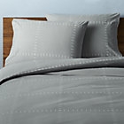 set of two SAIC origin grid grey standard pillowcases. - Image 0