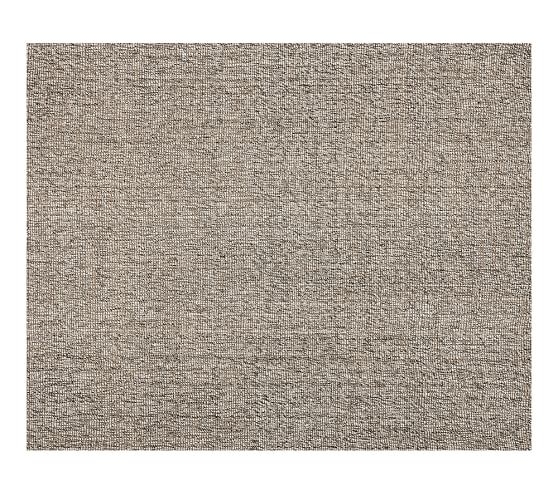 Chunky Wool & Jute Rug - Gray - Image 0