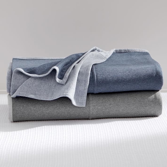 Sweatshirt Blanket, Twin, Navy - Image 0