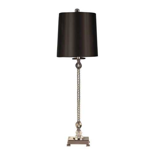 Zoe Crystal Buffet Table Lamp with Drum Shade - Image 0