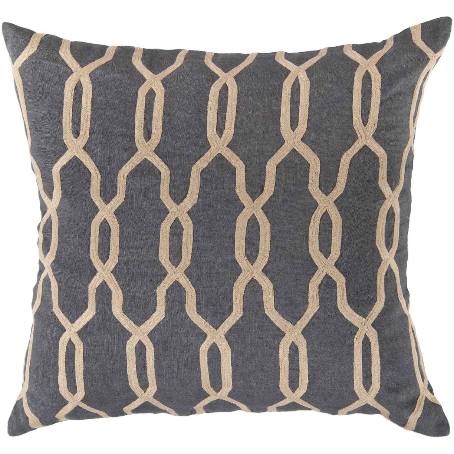 Glamorous Geometric Linen Throw Pillow - Image 0