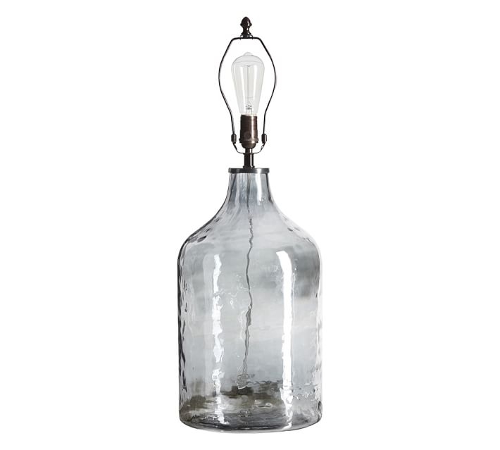 ALANA LUSTER GLASS JUG TABLE LAMP BASE - INDIGO - Image 0
