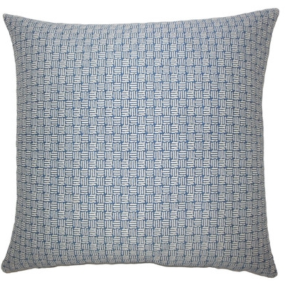 Nahuel Geometric Throw Pillow Cover, Navy, 18" H x 18" W, No Insert - Image 0