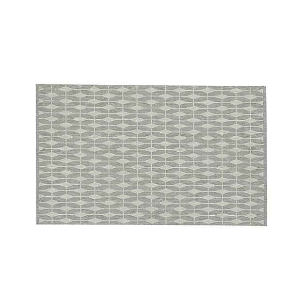 Aldo Dove Grey Indoor-Outdoor 5'x8' Rug - Image 0